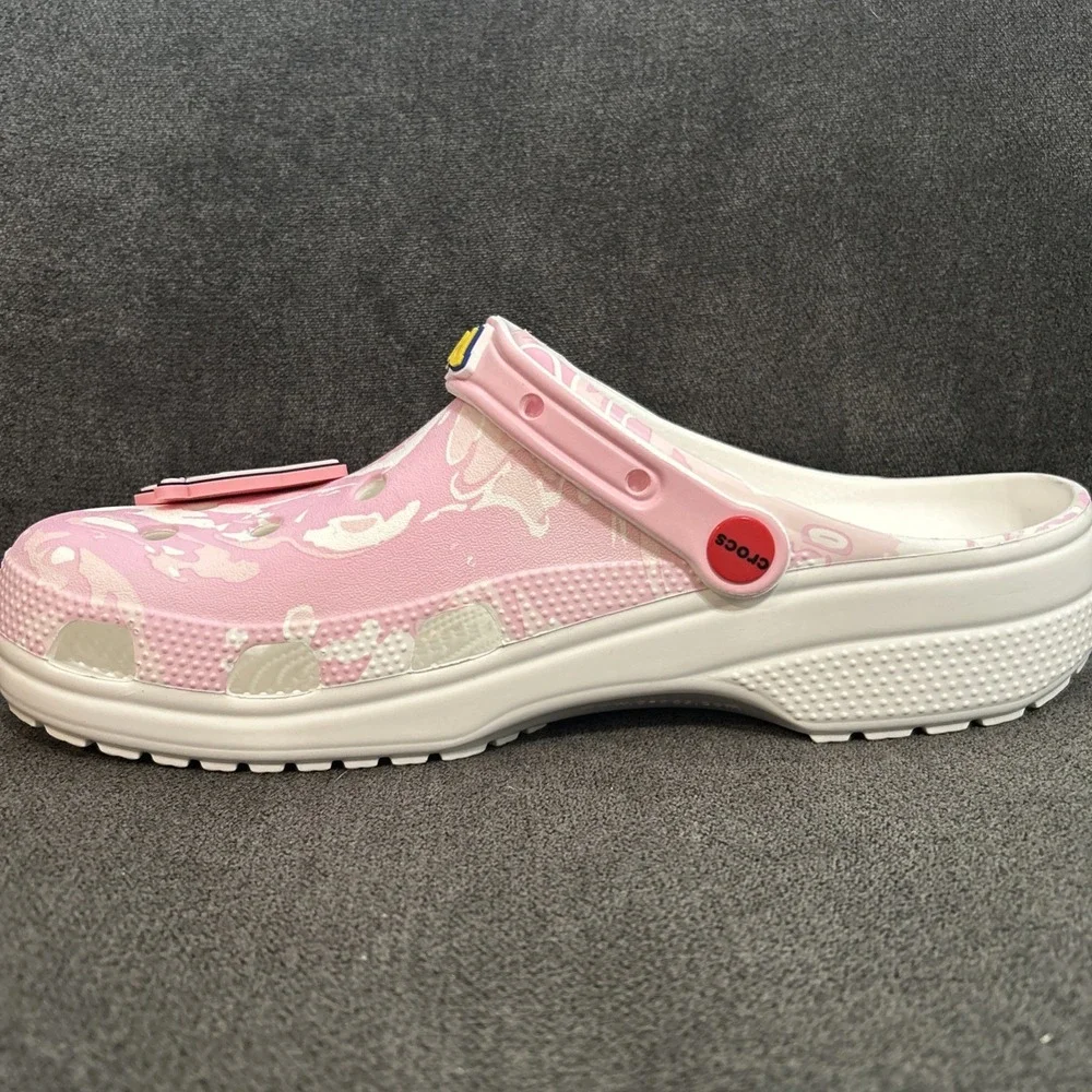 Crocs Pokemon Jigglypuff Clog Men 10 Pink Marble Classic Clog Jibbitz 210243-90H